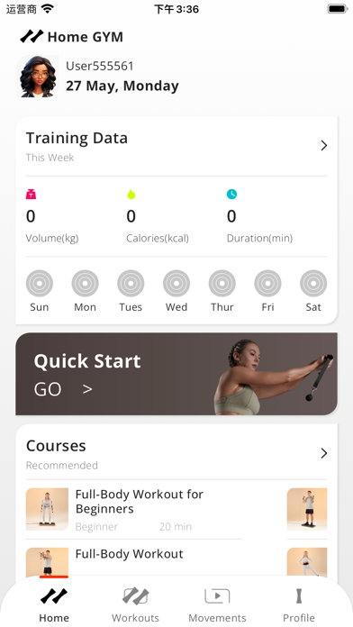 VT Fit home and training data